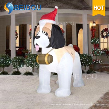 Giant Husky Dog Christmas Decorations Inflatable Olaf Bear Cartoon Personnage